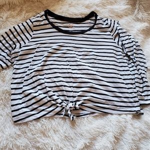 Striped crop top